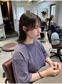 梅田/クラゲヘアー/オリーブグレー/小顔/ココアベージュ