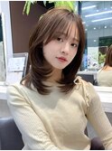 小顔レイヤーカットミディアムレイヤーレイヤーロング【日本橋】