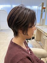 アッシュ 仙川店(Ash) 40代50代60代ひし形小顔ショートボブ白髪ぼかしボリュームUP