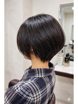 クオリス 上福岡店(QUALIS) 大人ショートボブ黒髪ハンサムショート/小顔/透明感/大人可愛い