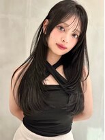 Moalana 名古屋 栄/髪質改善/縮毛矯正/レイヤー【モアラナ】&nbsp;くびれレイヤー/オリーブベージュ/顔周り/シースルー/名駅