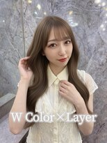 ラビス(Lovis) ミルクブラウン/ダークパープル/ナチュラルショート/夏