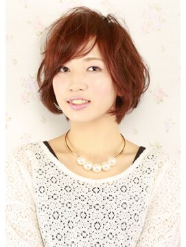 アミックス ヘアワークス 山口店(AMIX hair works) ふんわりエアリーな ショートボブ