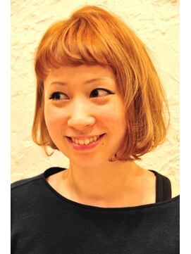 ヘアサロン トゥループ(Hair Salon TROOP) 短めパッツンのふんわりボブ