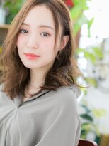 カバーヘア ブリス 上尾西口店(COVER HAIR bliss) ■センターパートの大人抜け感セミディ105-8★上尾20代30代40代