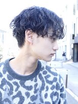 フィフス(fifth)&nbsp;センターパートツイストスパイラルパーマメンズマッシュパーマ