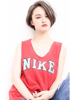 ヨファヘアー 岡本店(YOFA hair)&nbsp;小顔前髪イメチェンショート#透明感ラベンダーカラー　0504