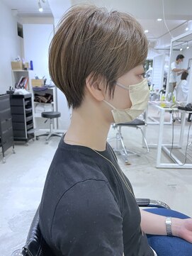 オウル(Owll) 【Owll】大人ハンサムショート アッシュベージュくすみカラー