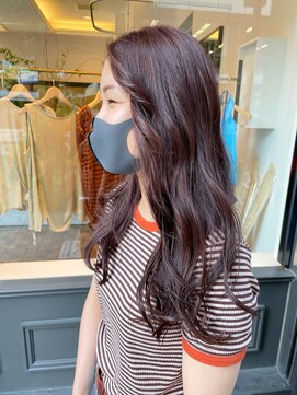 ヘアーアイスカルテット(HAIR ICI QUARTET) ロング × ピンクラベンダー