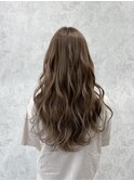 ゆるふわウェーブ×透け感カラー