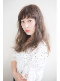 大人ガーリー/ダークアッシュ/ミディアムレイヤーカット/八乙女