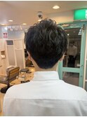 メンズバックシルエット