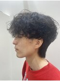 波巻きパーマ