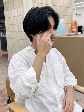 パークレーン アイス イヴェン(park lane ICI yeven) メンズセンターパート　メンズカット　ニュアンスパーマ