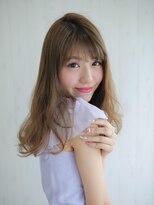 アグヘアー 茂原店(Agu hair) スケルトンバング×ゆるセミディ