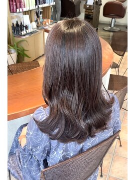 リュクスフォーヘアー アヴェダ(LUXE for hair AVEDA) 20代女性×ローレイヤー×チョコレートブラウン