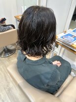 ジュエ ヘアー デザイン(Jue hair design)&nbsp;コテ巻き風ボブパーマ