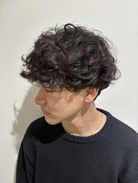 グラフ 立川(Graph.) 無造作ニュアンスツーブロックマッシュパーマメンズ