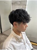 ツイストスパイラルパーマ/メンズカット/波巻きパーマ/札幌/大通