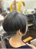 イメチェン小顔ヘアー似合わせカットクールショート骨格補正 1A