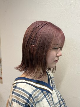 マセナ(Masena) ピンクグレージュ×外はねロブ