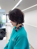 マスタード(MASTARD)&nbsp;メルティ―カラーフェミニンロングマッシュウルフボブヘア着物