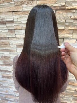 ヘアー クリエイト カルム(Hair create Calme) 美髪ストレート艶髪髪質改善エンドカラーグラデーションカラー