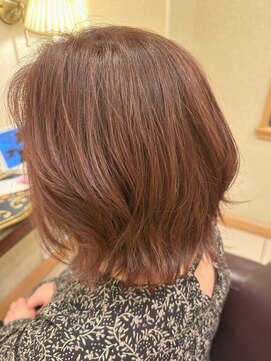 松本平太郎美容室 銀座本店 イノアカラー×ピンクベージュ