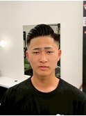 一宮メンズ七三フェードクラシックバーバーサイドパート大人ヘア