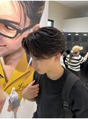 ダウンパーマ センターパート ニュアンスパーマ