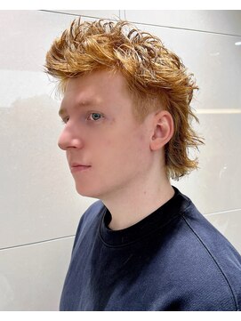 ピークアブー ワン(PEEK-A-BOO ONE) メンズヘアマレットヘアイメチェンウルフショートワイドバング