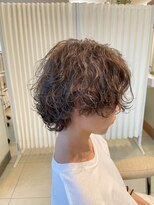 イメージア 町田店(IMAGE A)&nbsp;メンズミディアムパーマブラウン＠20代30代40代50代