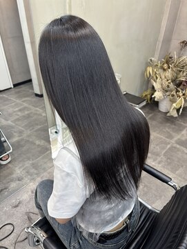 ファビ 渋谷(Fab) くびれヘア/暗めカラー/アプリコットオレンジ/縮毛矯正