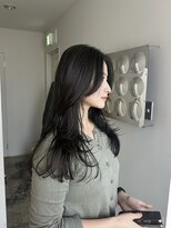 エイチ(811)&nbsp;ベリーショート切りっぱなしボブヘアカラーアッシュグレー前髪