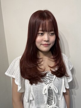 ラヴィズム(LUVISM) 顔周りレイヤー/ダブルカラー/髪質改善/ケアブリーチ万代新潟駅