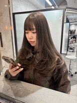 リリー(Lilley) 【稲永麻衣】ダブルカラー+顔まわりレイヤーカット+韓国ヘア