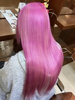 アース 溝の口店(HAIR&MAKE EARTH) ピンクホワイトピンクデザインカラーブリーチ