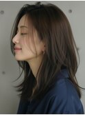 髪質改善トリートメント ナチュラルセミロング×レイヤー