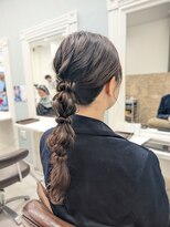 ジパングインスパイア&nbsp;お呼ばれ編みおろしヘアセット