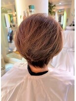 クライブ ヘアー 千葉中央店(CRiB hair)&nbsp;輝髪ザクロペインター×大人ショート【千葉/千葉中央】
