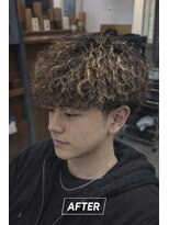 ジェットブラックキューサンロク(JET BLACK 936) 波巻きメッシュカスタムパーマ