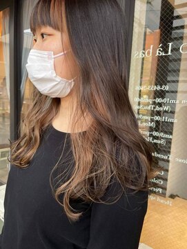 アコット(Acotto.) インナーカラー ロング ピンクベージュ