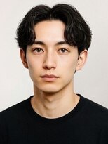 セプト 博多(SEPT.) センターパート フェザーパーマ ツーブロック 眉毛カット