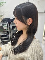 ジーナ 吉塚(Zina)&nbsp;顔周りレイヤー×ダークグレージュ【福田】吉塚美容室 髪質改善