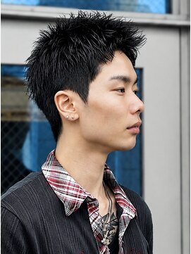 心斎橋 カイ(X) メンズ/カット/スパイキーショート/men's/眉カット/刈り上げ