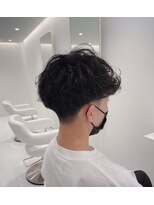 イフメンズサロン 柏(if men's salon)&nbsp;スパイラルパーマ×黒髪メンズショート