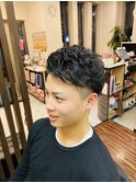 ツーブロック ゆるパン サイドバック