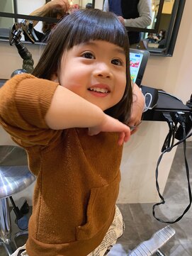サロンドミルク 溝の口店(salon de MiLK) ＊目にかからない安全性と可愛いデザインが融合した前髪デザイン