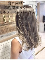 トルネード(TORNADO)&nbsp;外国人風韓国風ハイライト アッシュミルクティー ヨシンモリM322