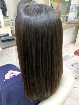 デザイナーズ ファクトリー(Designer's Factory) 縮毛矯正トリートメント 黒髪セミロング